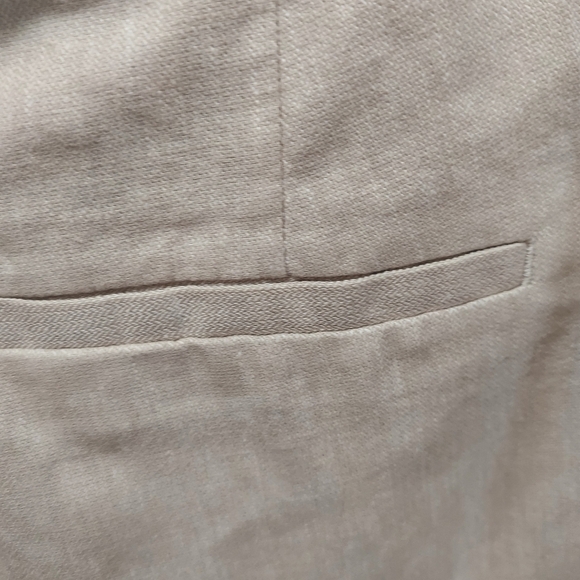 H &M Womens Size 6 Cream Linen Pants - Picture 6 of 7
